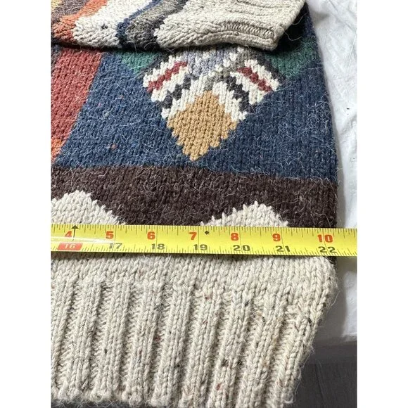 Etchings Southwestern AztecTribal Western Geometric Pattern Men Sweater Large - Picture 5 of 7